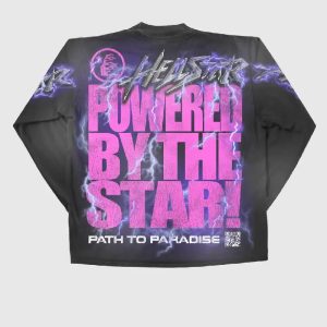 Hellstar Sweatshirt Star Long Sleeve Black